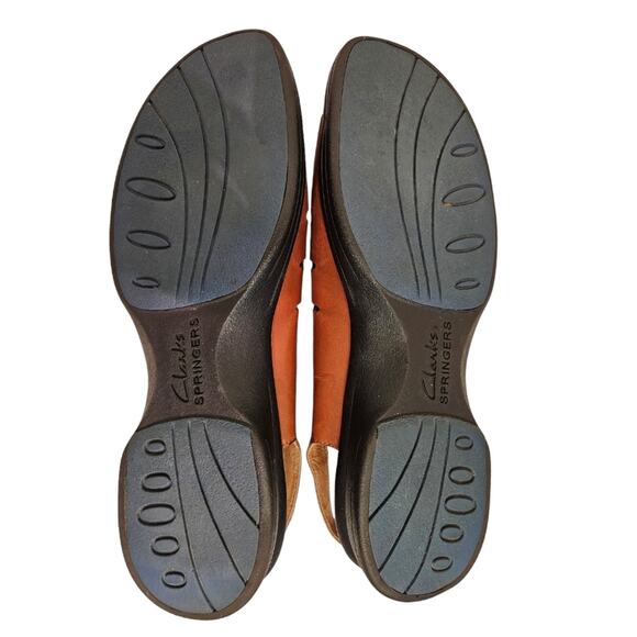 Clarks Springers tan Leather sandals. Size 10N - Picture 4 of 9
